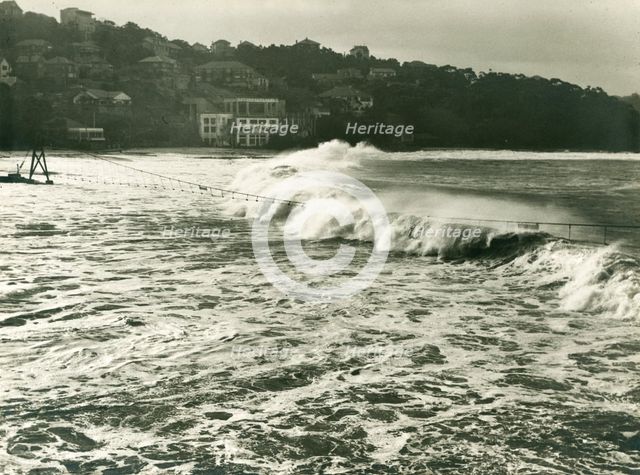 Heavy seas at Balmoral, c1950. Creator: Unknown.