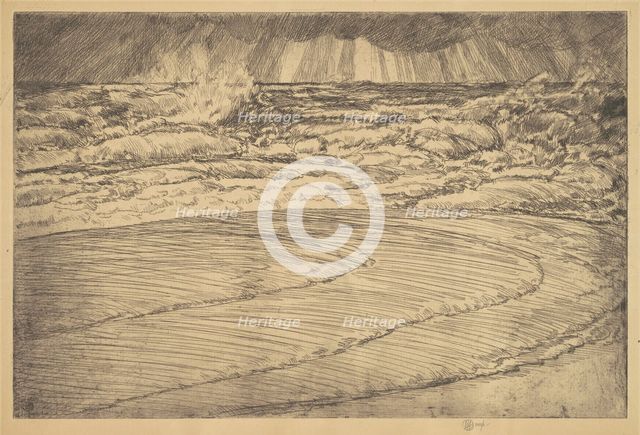 Heavy Surf, High Tide, Easthampton, 1920. Creator: Frederick Childe Hassam.