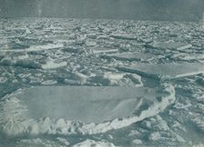 Heavy Pack in which the Ship Was Held Up 1912, (1913). Artist: Herbert Ponting