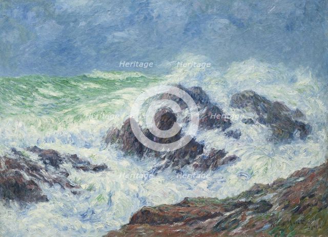 Heavy Weather at Saint Grenoble, Pointe de Penmarch, 1905. Artist: Moret, Henry (1856-1913)