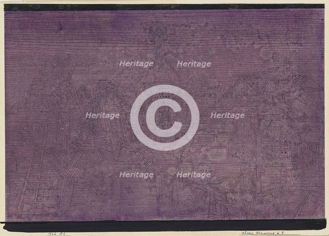 Heavy twilight in X., 1926. Creator: Klee, Paul (1879-1940).