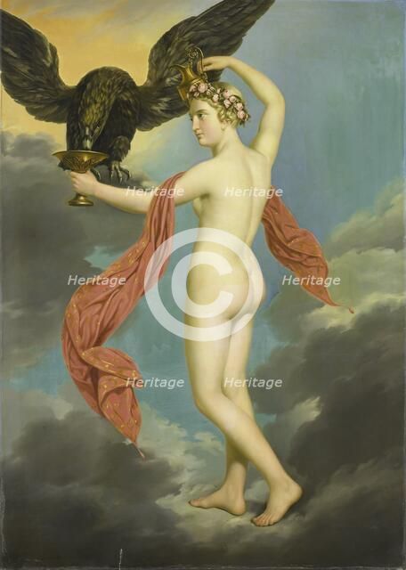 Hebe with Jupiter in the Guise of an Eagle, 1820-1826. Creator: Gustav Adolphe Diez.