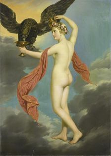 Hebe with Jupiter in the Guise of an Eagle, 1820-1826. Creator: Gustav Adolphe Diez