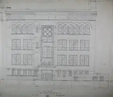 Hebrew Manual Training School, Chicago, Illinois, East Elevation, 1889/90. Creator: Adler & Sullivan