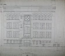 Hebrew Manual Training School, Chicago, Illinois, East Elevation, 1889/90. Creator: Adler & Sullivan