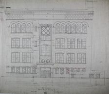 Hebrew Manual Training School, Chicago, Illinois, East Elevation, 1889/90. Creator: Adler & Sullivan