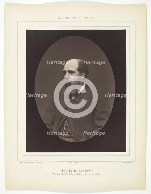 Hector Malot, c. 1876. Creator: Etienne Carjat.