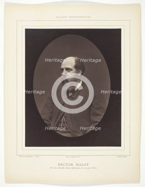 Hector Malot, c. 1876. Creator: Etienne Carjat.