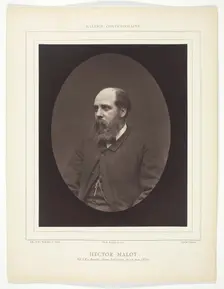 Hector Malot, c. 1876. Creator: Etienne Carjat
