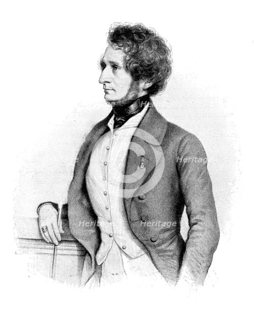 Hector Berlioz (1803-1869), French composer, 1900.Artist: Brinzhofer