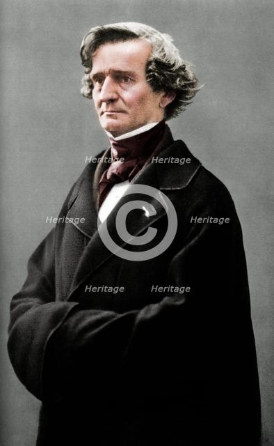 Hector Berlioz (1803-1869), French Romantic composer.  Creator: Nadar.