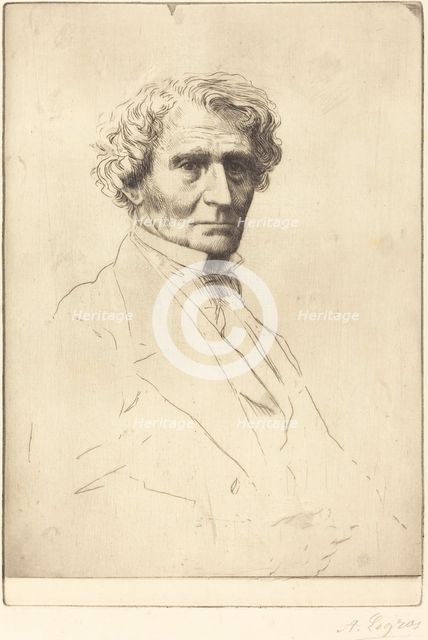 Hector Berlioz. Creator: Alphonse Legros.