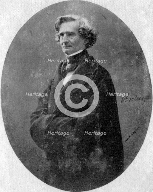 Hector Berlioz, French Romantic composer, c1845-1869. Artist: Unknown