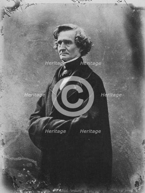 Hector Berlioz, French Romantic composer, c1863. Artist: Gaspard-Felix Tournachon