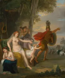 Hector Bidding Farewell To Andromache, 1753. Creator: Adam Friedrich Oeser