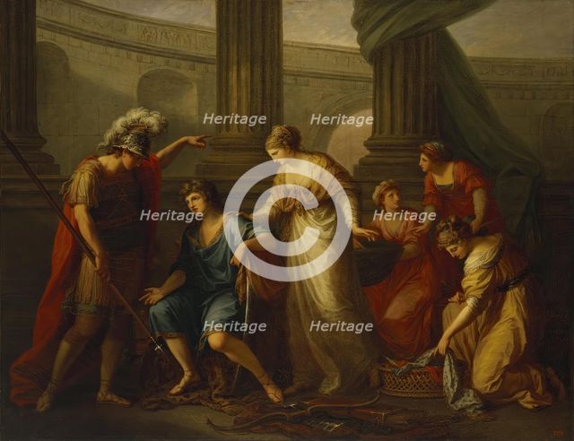 Hector Calling Up Paris to a Battle, 1775. Creator: Angelica Kauffman.