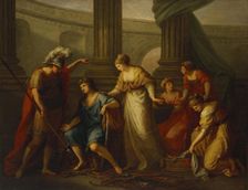 Hector Calling Up Paris to a Battle, 1775. Creator: Angelica Kauffman