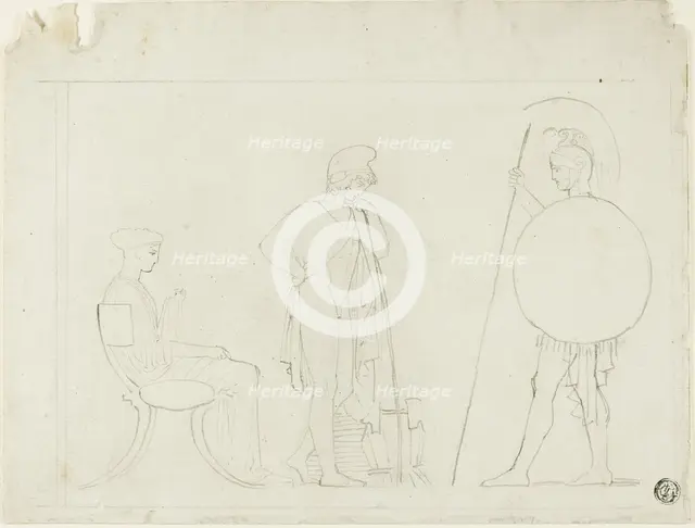 Hector Chiding Paris, n.d. Creator: John Flaxman.