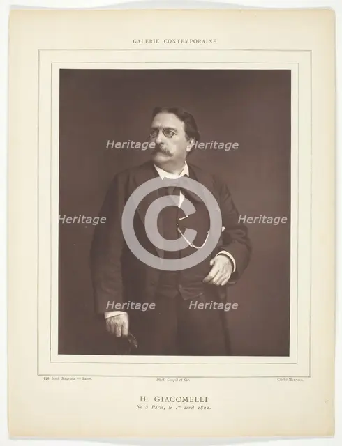 Hector Giacomelli (French painter, illustrator, and printmaker, 1822-1904), c. 1876. Creator: Ferdinand J. Mulnier.