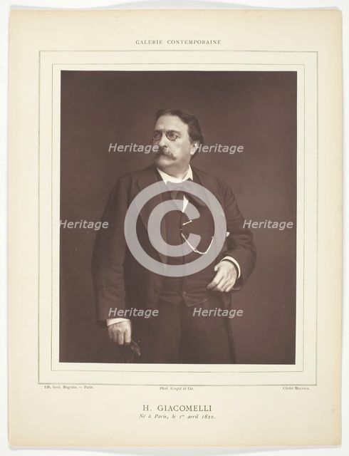Hector Giacomelli (French painter, illustrator, and printmaker, 1822-1904), c. 1876. Creator: Ferdinand J. Mulnier.