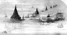 Hector Horeau's proposed Channel Tunnel, 1857. Creator: Unknown