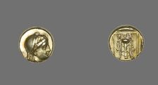 Hecta (Coin) Depicting the Goddess Demeter, 400-350 BCE. Creator: Unknown