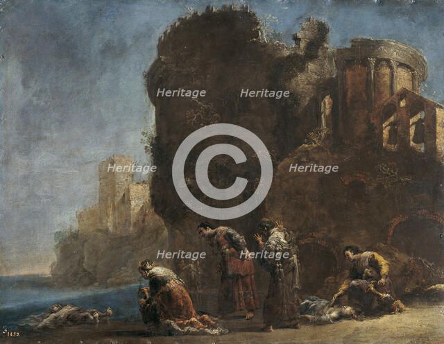 Hecuba mourning, c.1630. Artist: Bramer, Leonaert (1596-1674)