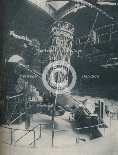 'Hedged Round With Steel and Concrete, the 100-Inch Reflector', c1935. Artist: Unknown.
