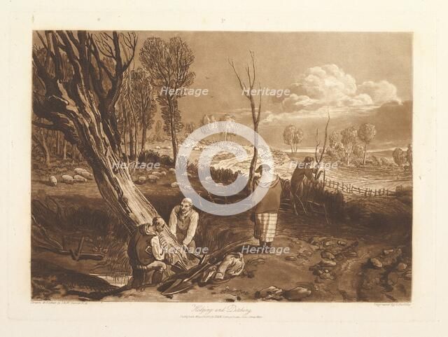 Hedging and Ditching (Liber Studiorum, part X, plate 47), May 23, 1812. Creator: JMW Turner.