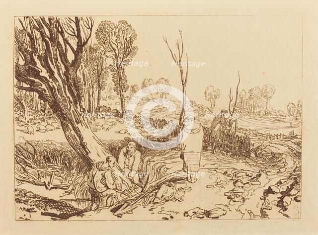 Hedging and Ditching, published 1812. Creator: JMW Turner.
