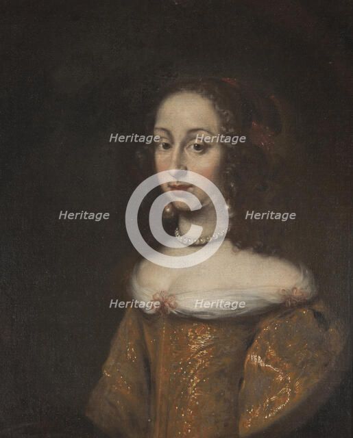 Hedvig Eleonora, 1636-1715, Princess of Holstein-Gottorp, Queen of Sweden, c.1651. Creator: Jurgen Ovens.