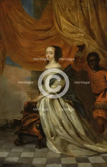 Hedvig Eleonora, 1636-1715, Queen of Sweden, Princess of Holstein-Gottorp, mid-late 17th century. Creator: Abraham Wuchters.