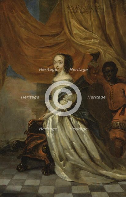 Hedvig Eleonora, 1636-1715, Queen of Sweden, Princess of Holstein-Gottorp, mid-late 17th century. Creator: Abraham Wuchters.