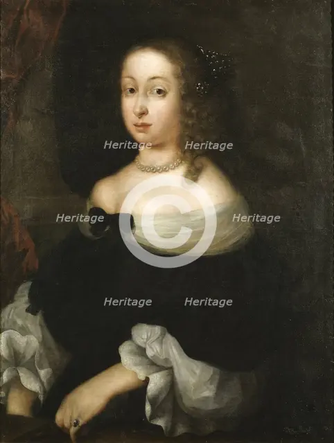 Hedvig Eleonora, 1636-1715, Queen of Sweden, Princess of Holstein-Gottorp, mid-17th century. Creator: Nicolas Vallari.