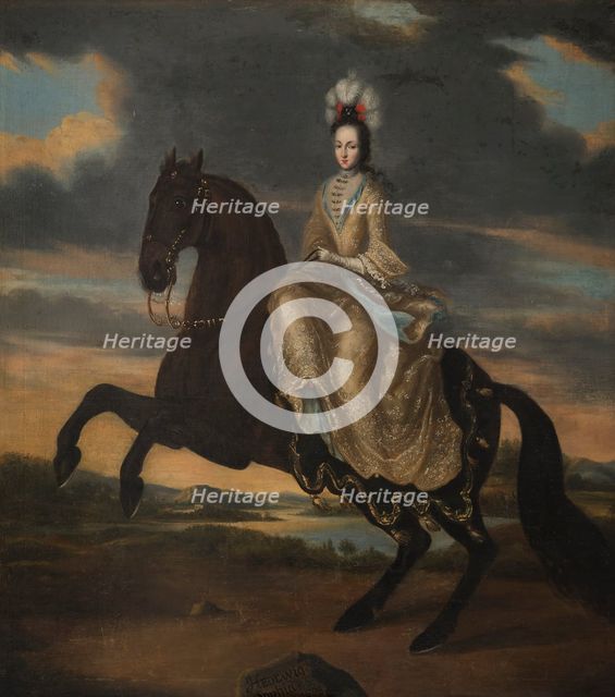 Hedvig Sofia, 1681-1708, Princess of Sweden Duchess of Holstein-Gottorp, 1698. Creator: Anon.