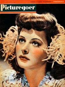 Hedy Lamarr (1914-2000), Austrian-born American actress, 1942