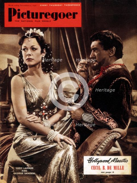 Hedy Lamarr (1914-2000) and George Sanders (1906-1972), actors, 1950. Artist: Unknown