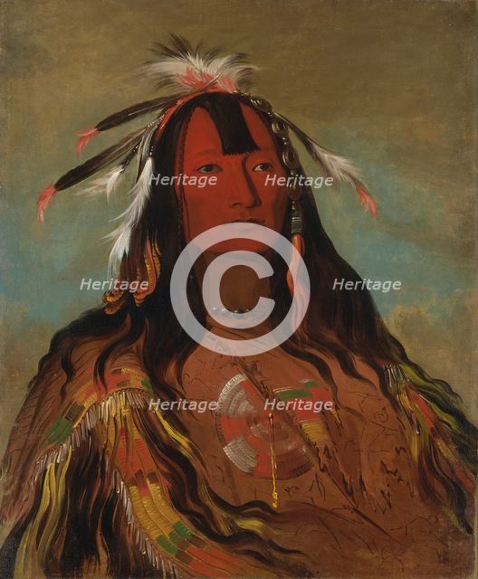 Hee-oh'ks-te-kin, Rabbit's Skin Leggings, 1832. Creator: George Catlin.