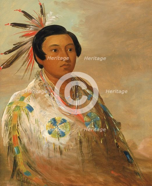 Hee-doh'ge-ats, a Young Man, 1837-1839. Creator: George Catlin.
