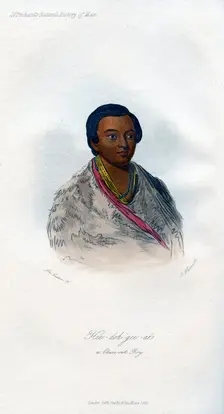 Hee-doh-gee-ats, a Chin-ook Boy 1848. Artist: Harris