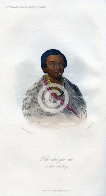 'Hee-doh-gee-ats, a Chin-ook Boy', 1848. Artist: Harris