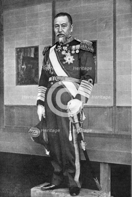 Heiachiro Togo, Japanese naval commander, Russo-Japanese War, 1904-5. Artist: Unknown