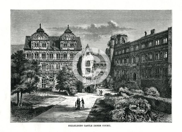Heidelberg Castle, Germany, 1879. Artist: Charles Barbant