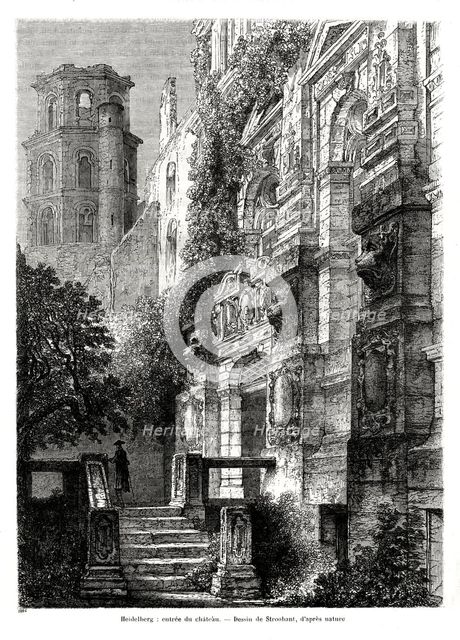 Heidelberg Castle, Germany, 1886. Artist: Francois Stroobant