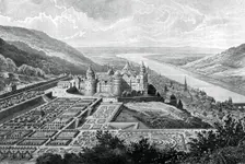 Heidelberg Castle, Germany, in 1620 (1903).Artist: Matthaus Merian