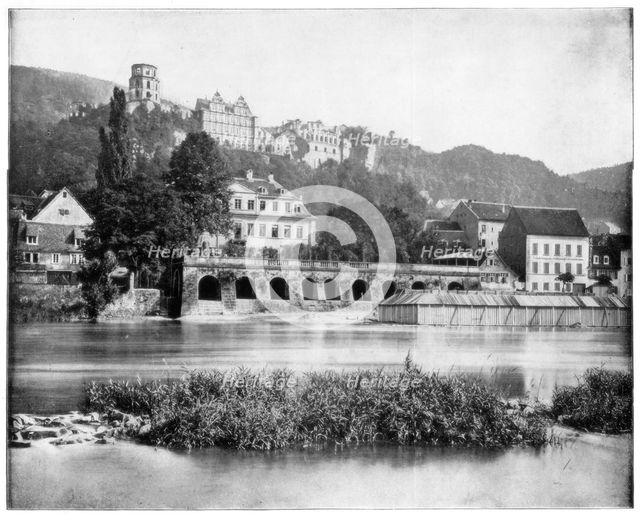 Heidelberg Castle, Germany, late 19th century.Artist: John L Stoddard