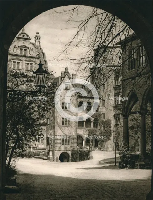 'Heidelberg. Courtyard of the Castle', 1931. Artist: Kurt Hielscher.