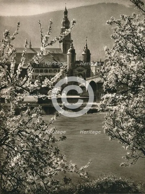 'Heidelberg. On the old Neckar Bridge', 1931. Artist: Kurt Hielscher.