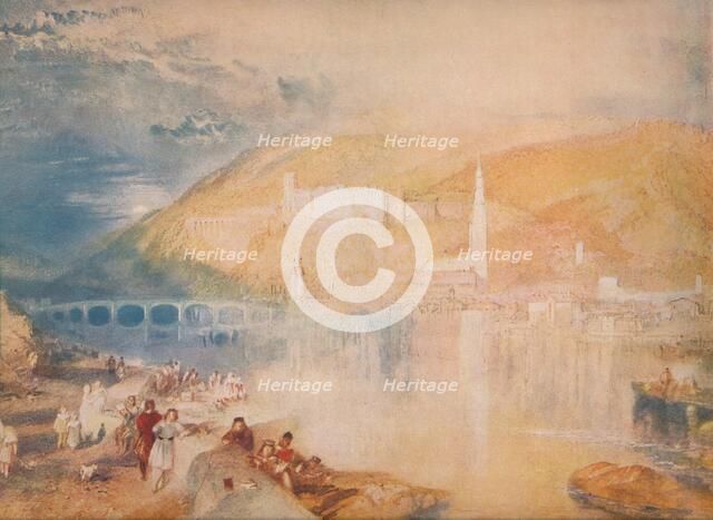 'Heidelberg-Sunset', c1840, (1918). Artist: JMW Turner.