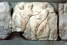 Heifers led to sacrifice, from the south frieze of the Parthenon, 447-432 BC